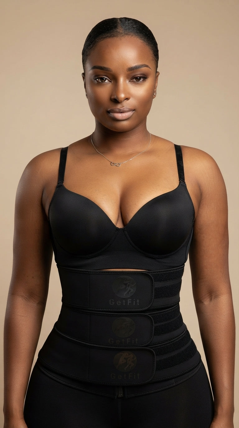 3 Strap Ruby - Black + Getfit 2 in 1 bralet