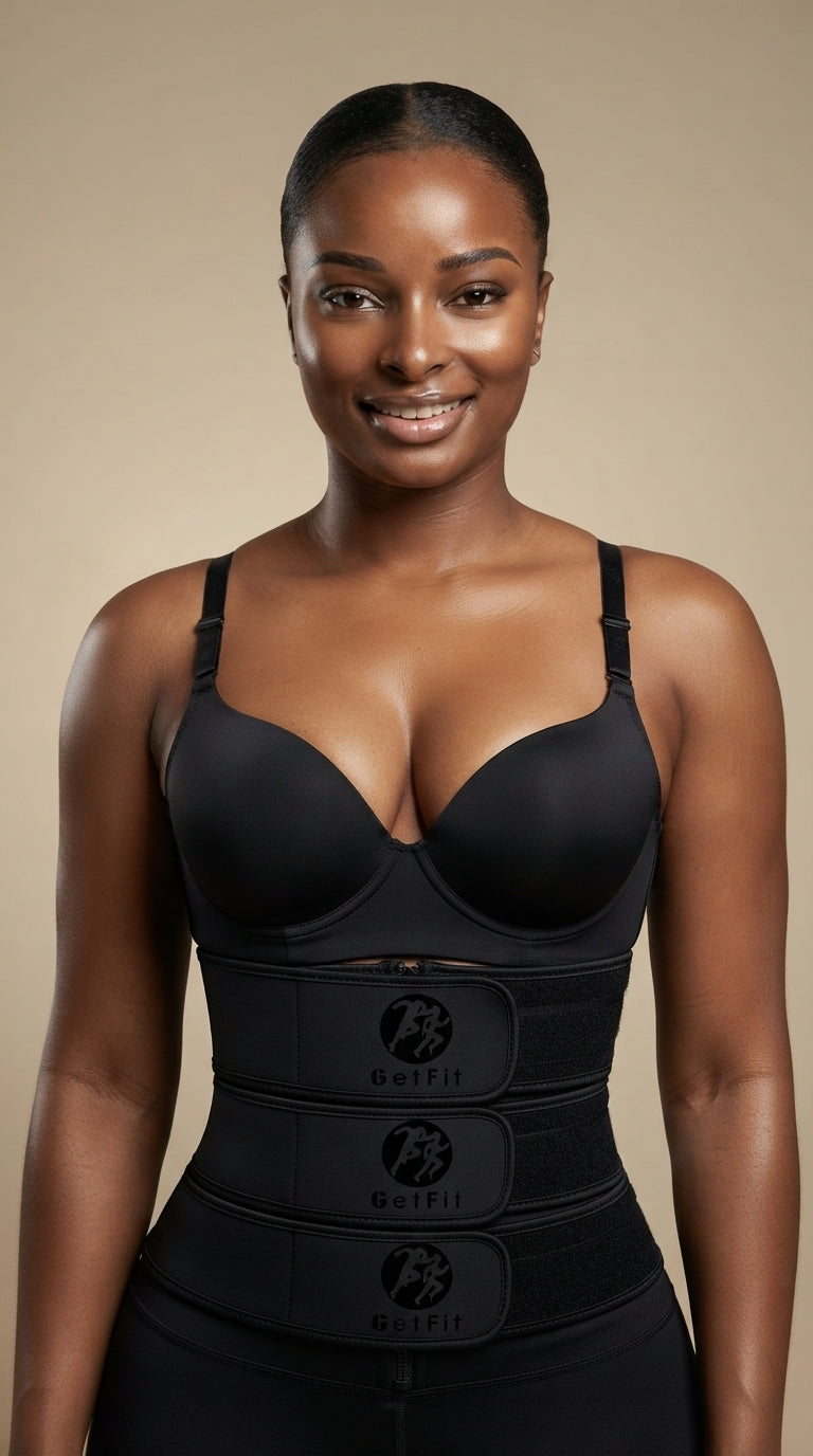 3 Strap Ruby - Black + Getfit 2 in 1 bralet