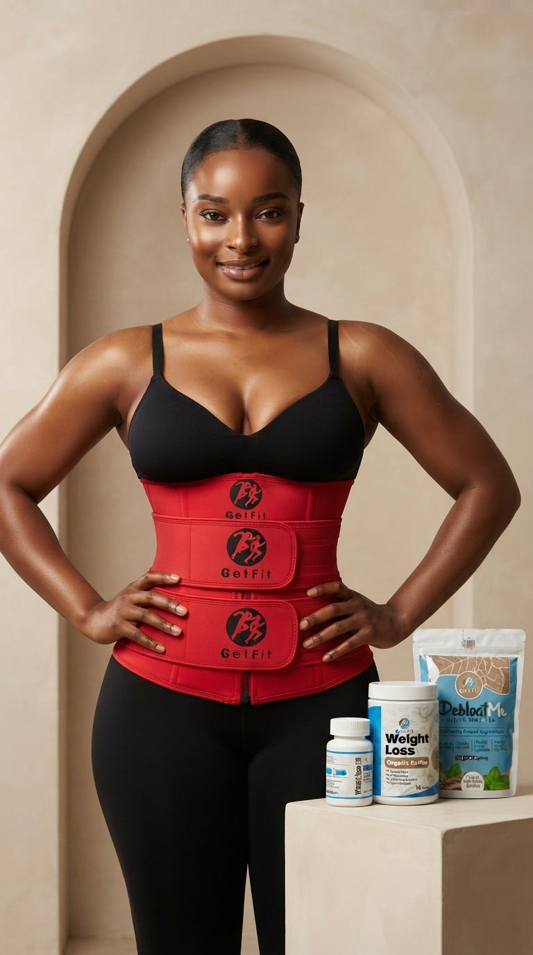 3 Strap Ruby - Red + Full weight-loss combo package