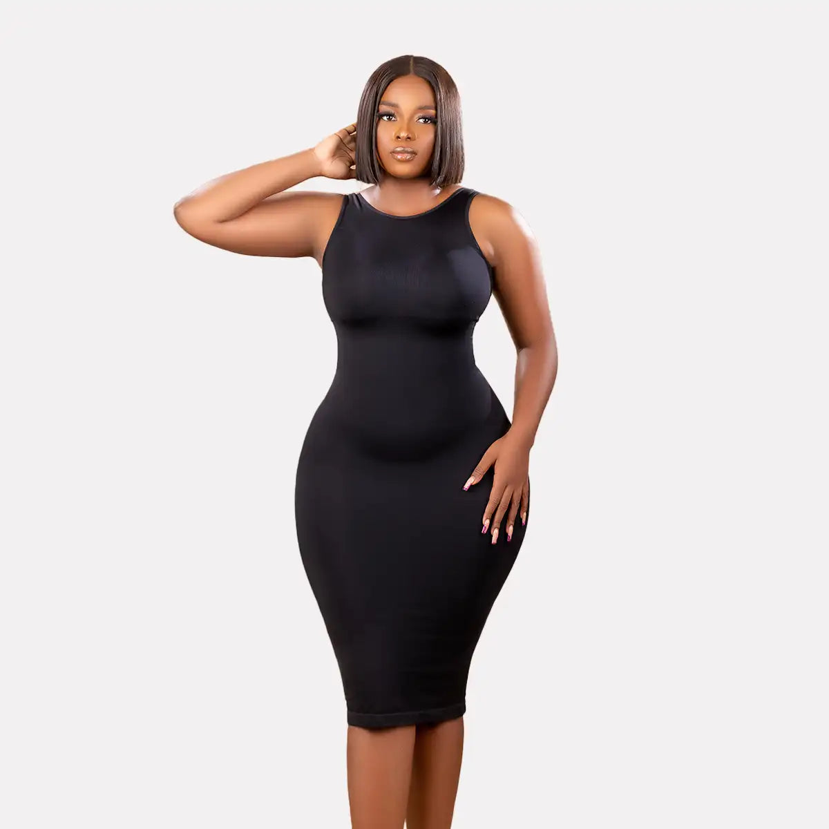 2 in 1 Built in body shaper Dress - Short