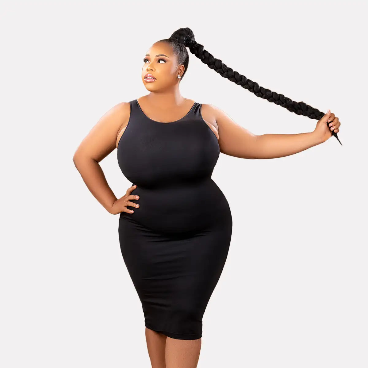 2 in 1 Built in body shaper Dress - Short