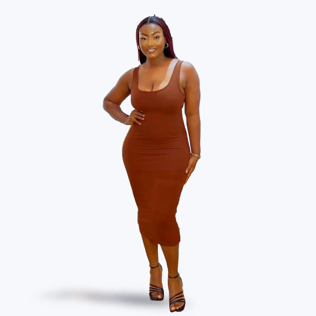 2 in 1 Built in body shaper Dress - Short